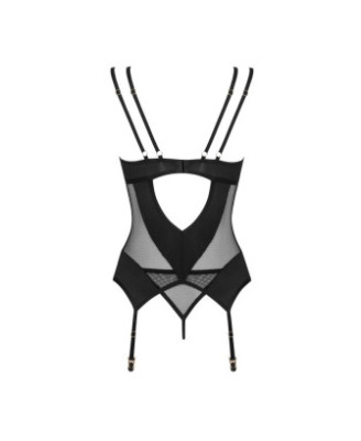 Nesari corset et string - Noir